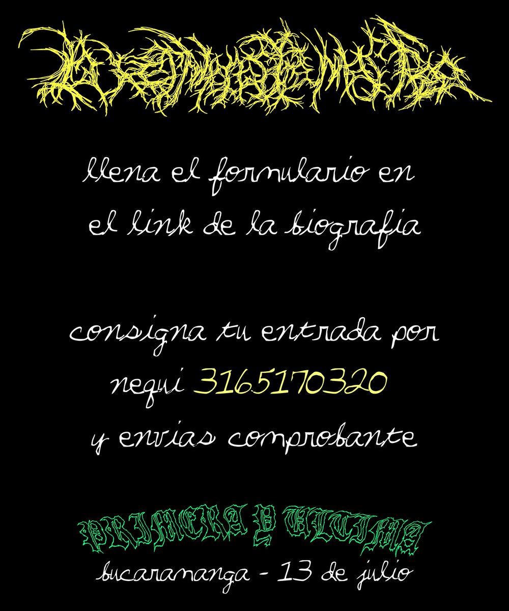 PRIMERA Y ULTIMA en Bucaramanga este 13 de julio en Municipal junto a Bañista Lunar 💛💚💔

Preventa 20k Taquilla 25k 
Llena el formulario y adjunta comprobante al Nequi 3165170320 

taplink.cc/lahermanastram…
Fecha para menores de edad: 13 o 14 de Julio (por confirmar)