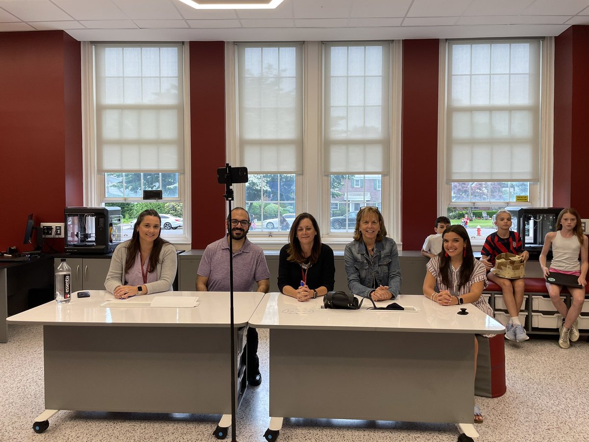 Thank you, Shark Tank members! We had a blast inventing and presenting!
@MsPlahs <a href="/mrdavolatech/">Mr. Davola</a> <a href="/LmaguireGC/">Lauren Maguire</a> <a href="/MissDiChiara/">Elena DiChiara</a>