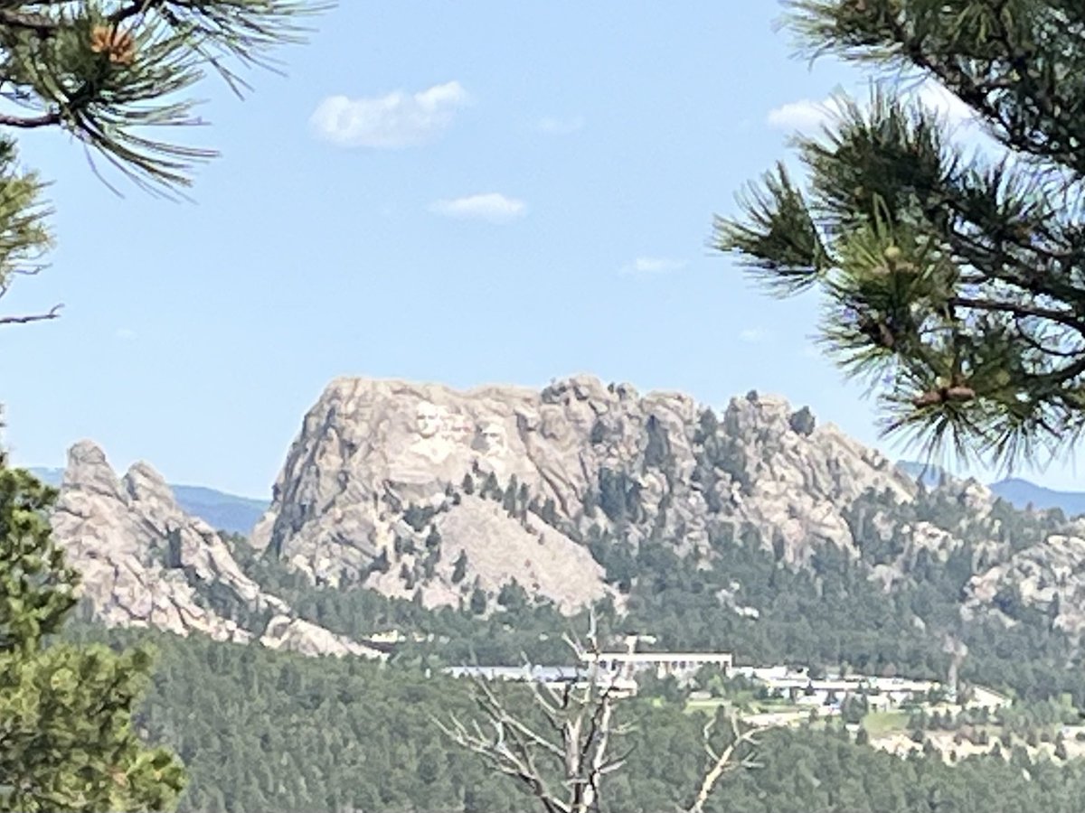 Some unique views of Mt. Rushmore on our drive today. Last day in South Dakota then heading home to get ready for a beach trip. #lifeisgood