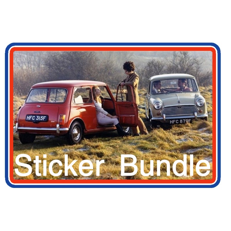 miniphernalia's tweet photo. Mk2 Austin Mini Sticker Bundle 5 - https://t.co/i8f6LqsC5n #Mk2Mini #AustinMini https://t.co/j7X8z8d2a1