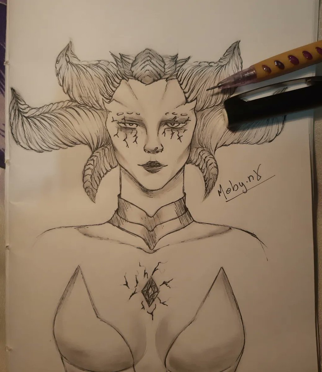 mobyzinx's tweet photo. A concubina do Diabo.

#Lilith #DiablolV #Diablo4 #draw https://t.co/lST4RKlMNr