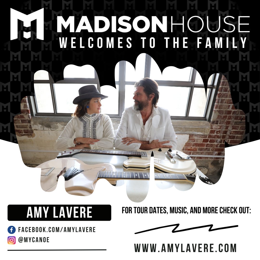 Madison House (@madisonhouse) on Twitter photo We’re thrilled to welcome <a href="/amylavere/">Amy LaVere</a> & Will Sexton to the Madison House team! The Memphis natives bring their smoky Americana to adoring audiences across the US and UK. We’re thrilled to welcome <a href="/amylavere/">Amy LaVere</a> & Will Sexton to the Madison House team! The Memphis natives bring their smoky Americana to adoring audiences across the US and UK.