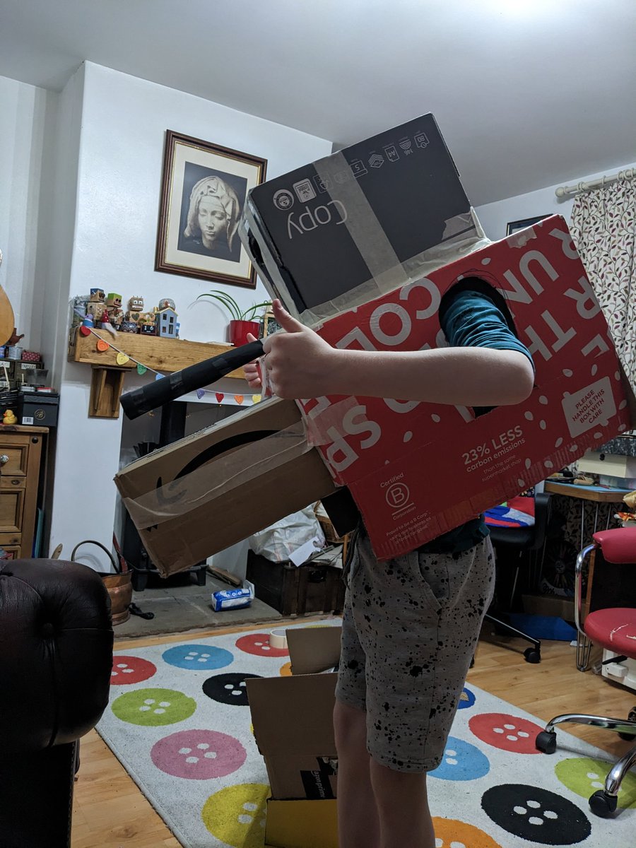 Celeste (@eclecticceleste) on Twitter photo Seth is having great fun making stuff with the boxes he brought home. Thankfully he's also tidying up after himself. <a href="/Mrs_Jackson123/">Mrs Jackson</a> <a href="/wild_bank/">The Wild Bank</a> Seth is having great fun making stuff with the boxes he brought home. Thankfully he's also tidying up after himself. <a href="/Mrs_Jackson123/">Mrs Jackson</a> <a href="/wild_bank/">The Wild Bank</a>