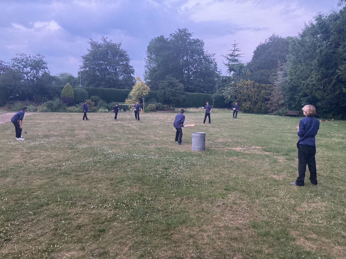 Post-Hall cricket for the 3rd form.