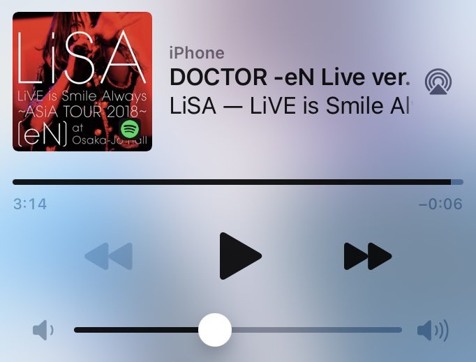 PnNljuTB9bLHgJv's tweet photo. おはようございます☀
今朝のお目覚めの1曲は、LiSAさんの「♪DOCTOR~ASiA TOUR 2018 eN at 大阪城ホール Live ver.~」🥰
今日も一日よろしくお願いします🙇♂️
今日もいい日だっ!
#Spotify
#LiSA #DOCTOR🩺💀
#ASiATOUR2018 #eN
#LiSAッ子と繋がりたい https://t.co/F5bhRI49y5