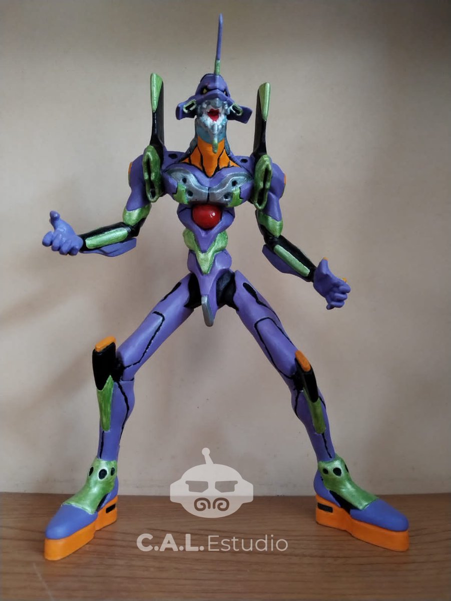 CALESTUDIO1's tweet photo. #impresion3d #Evangelio #modelo3d #pintadodefiguras
Figura de Eva 01 echa de PLA. Realizada por nosotros @CALESTUDIO1 
Trabajo de pintura realizado por @widibuublindado https://t.co/JdNRJjHiHL