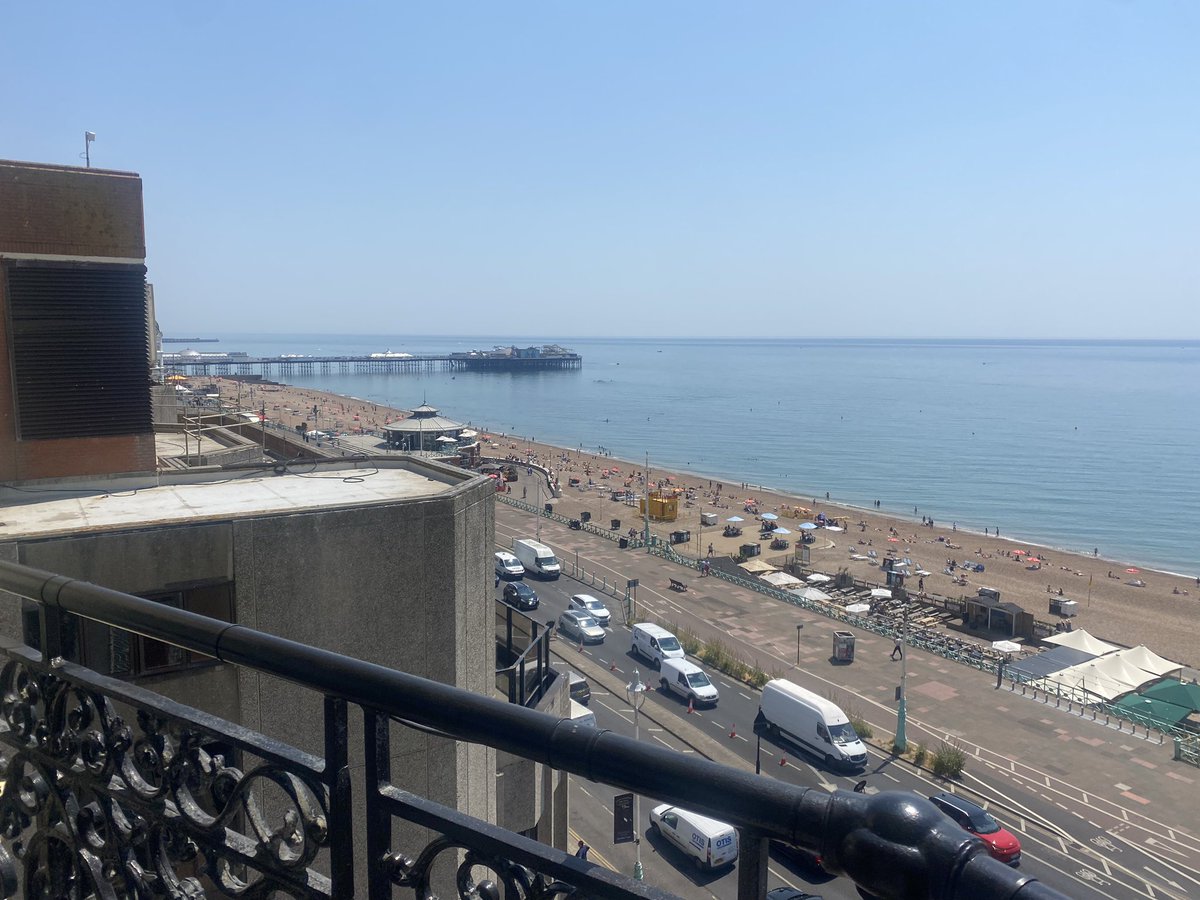 The views from a sea view room @ The Grand Brighton 😍😍 #dreamy