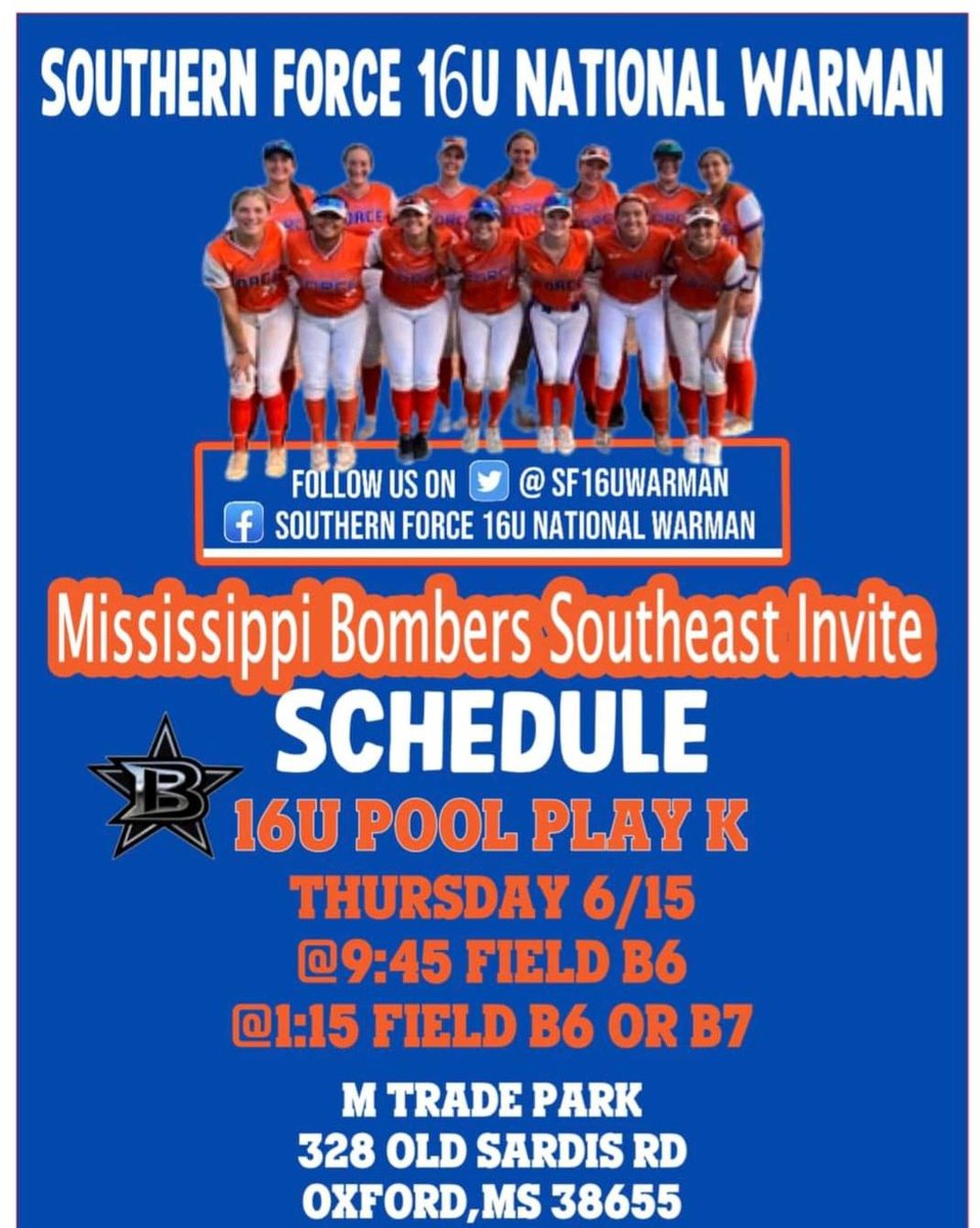 Ready to hit the field with my teammates at Oxford, Mississippi this weekend.