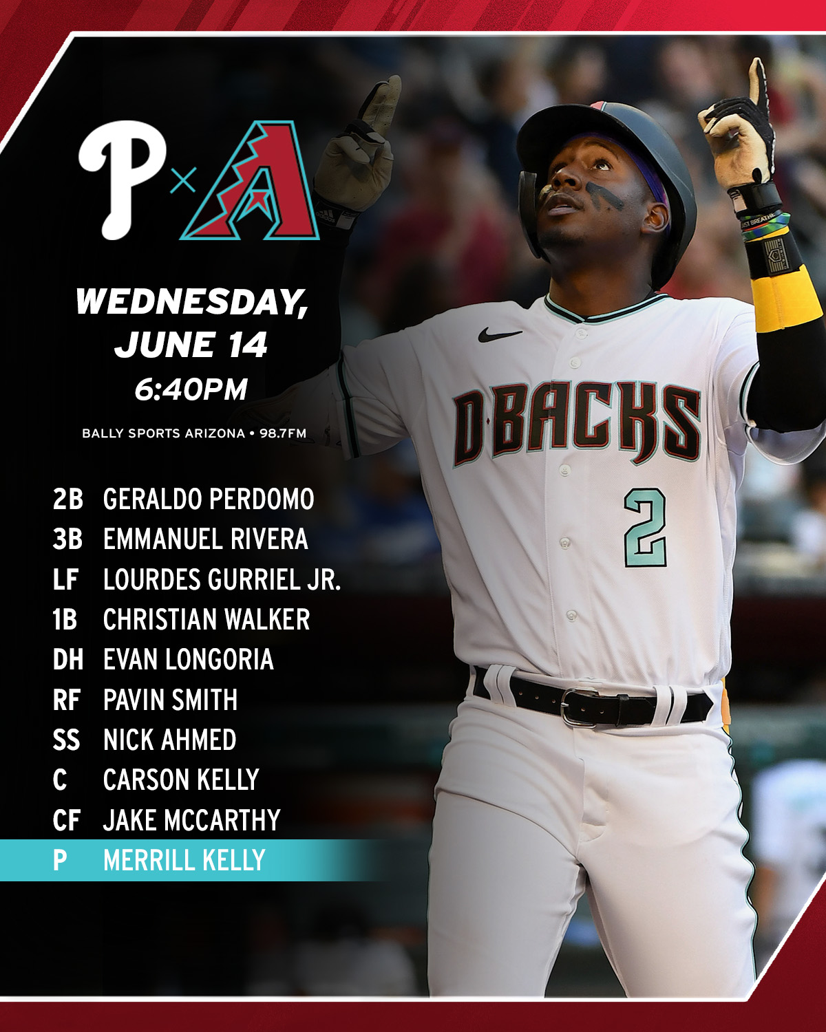 Diamondbacks top away jersey