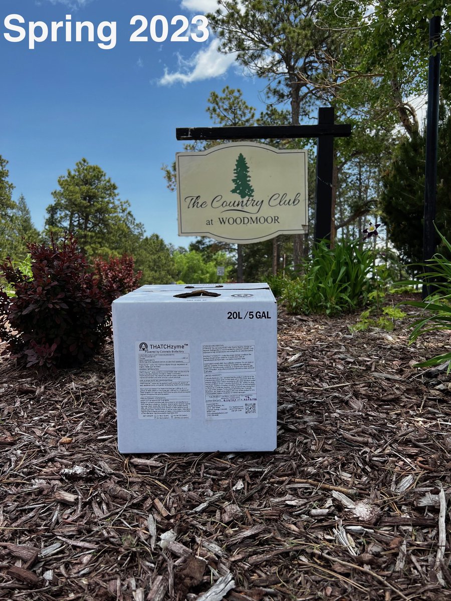 zymecompany's tweet photo. We first started testing a version of THATCHzyme in Fall ‘21, delivering a bottle with only 8 oz. Today we dropped off 10 gal of THATCHzyme at 30x higher enzyme concentration than when we started. Can’t wait until we reach 1000x! Always a pleasure working with @WoodmoorGrounds. https://t.co/i4zzO6W9PC