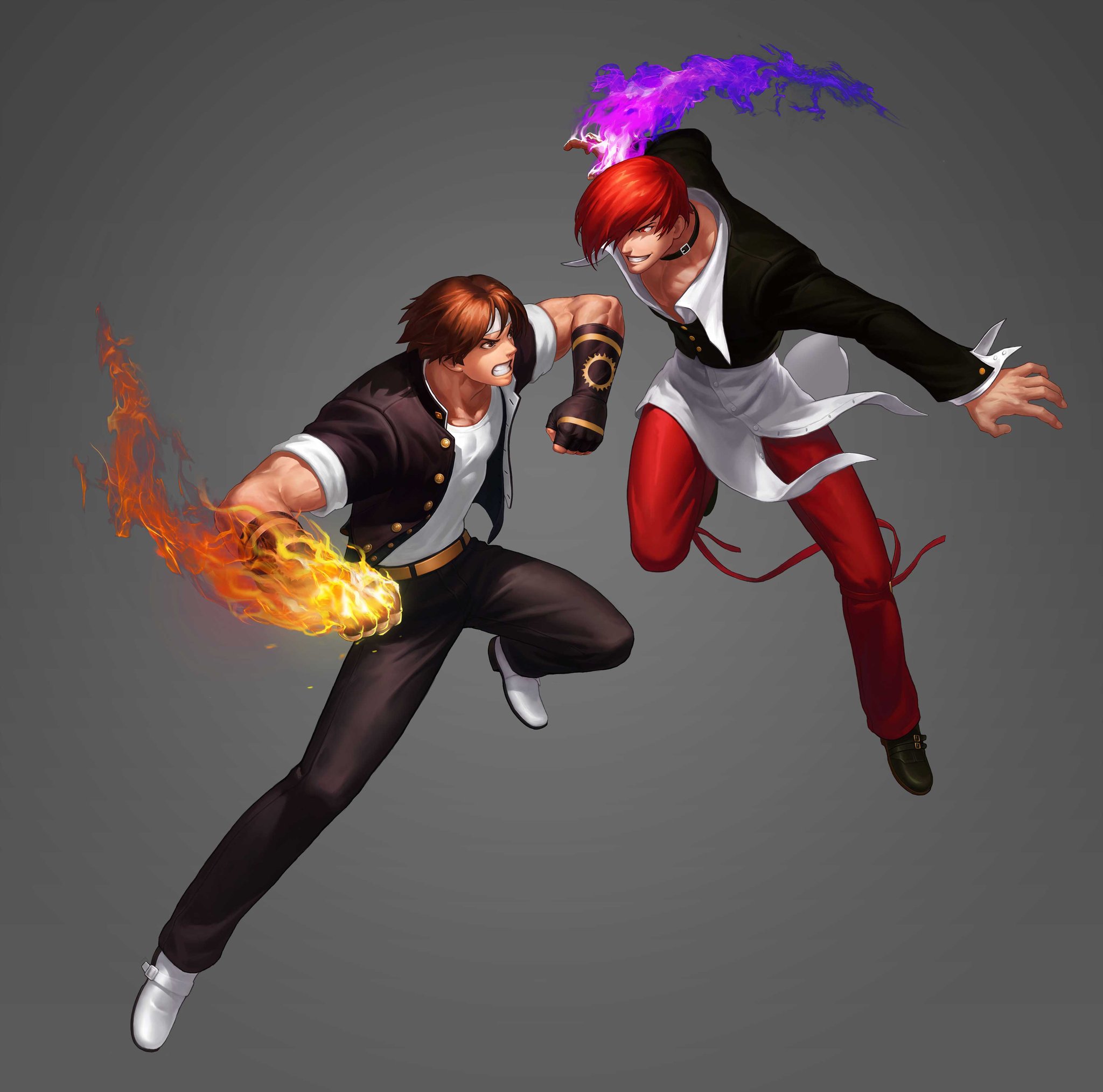 Iori Yagami VS Kyo Kusanagi by Fayeuh on DeviantArt