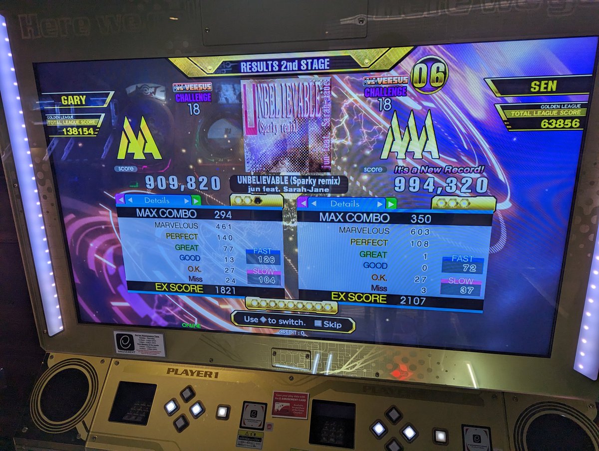 DDRSystem's tweet photo. Did a set of 18s and AAA'd all of them--also got my first 18 PFC https://t.co/Q1DGxDcTfF