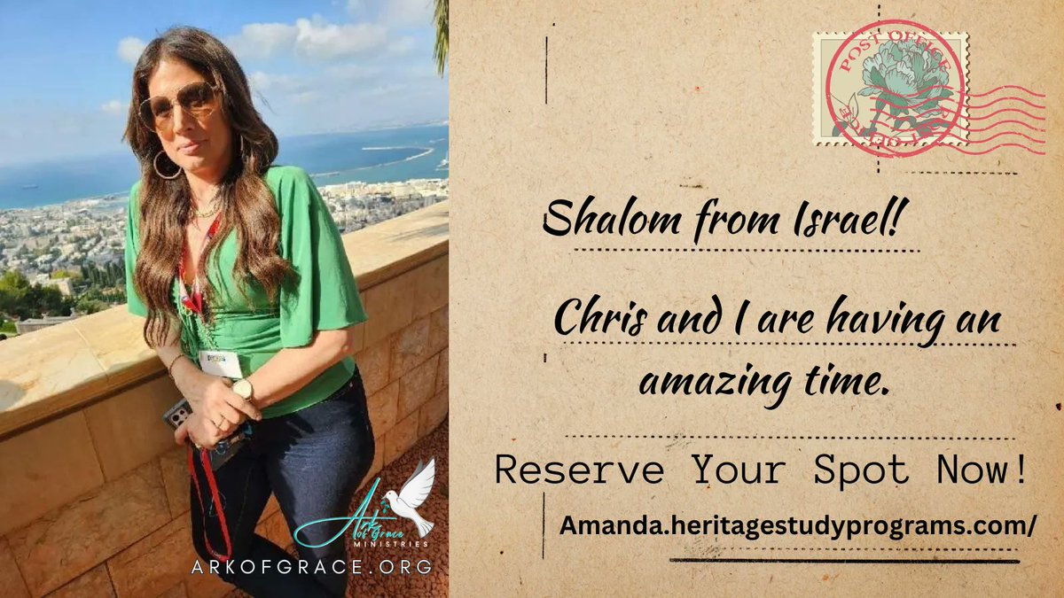 Shalom from Israel!
Chris and I are having an amazing time. We would love for you to join us on the next unforgettable journey to Israel! 
Reserve Your Spot Now!
buff.ly/3NmhO7o
#IsraelAdventures #HolyLandExploration #UnforgettableExperiences'