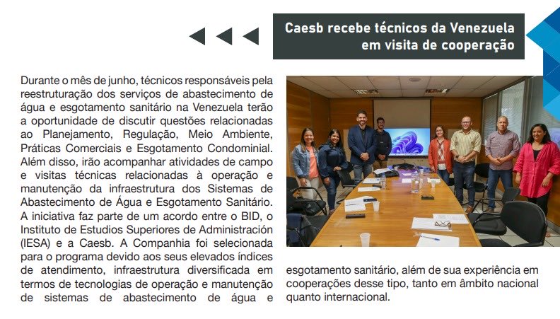 josedeviana's tweet photo. Graduados del Diplomado de Agua y Saneamiento del IESA en pasantía practica en Brasilia CAESB. Aprendiendo mejores prácticas de operación de Acueductos. https://t.co/Mrbbt1X5H6