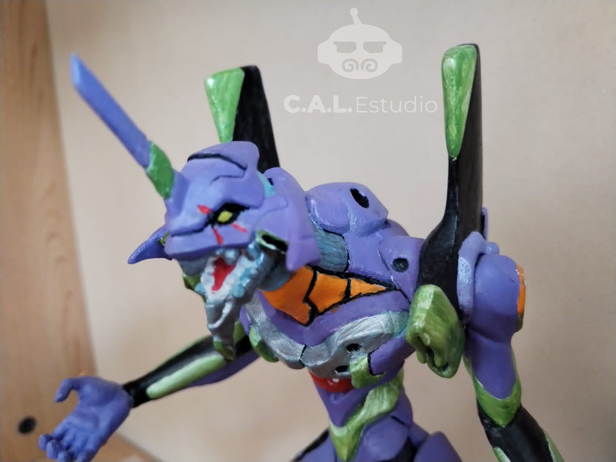 CALESTUDIO1's tweet photo. #impresion3d #Evangelio #modelo3d #pintadodefiguras
Figura de Eva 01 echa de PLA. Realizada por nosotros @CALESTUDIO1 
Trabajo de pintura realizado por @widibuublindado https://t.co/JdNRJjHiHL