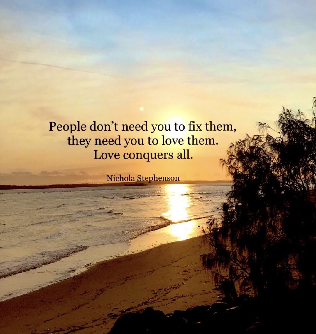 People don’t need you to fix them, they need you to love them. Love conquers all - NLS 🫶🏻

#positive #mentalhealth #mindset #love #JoyTrain #successtrain #thinkbigsundaywithmarsha #thrivetogether