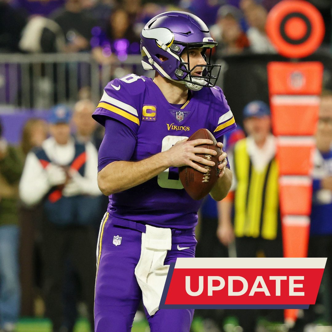 #Vikings QB Kirk Cousins confirmed that he doesn't expect to have further contract extension talks this offseason, meaning he's set play out the final year of his deal and is now scheduled to be a free agent next offseason.