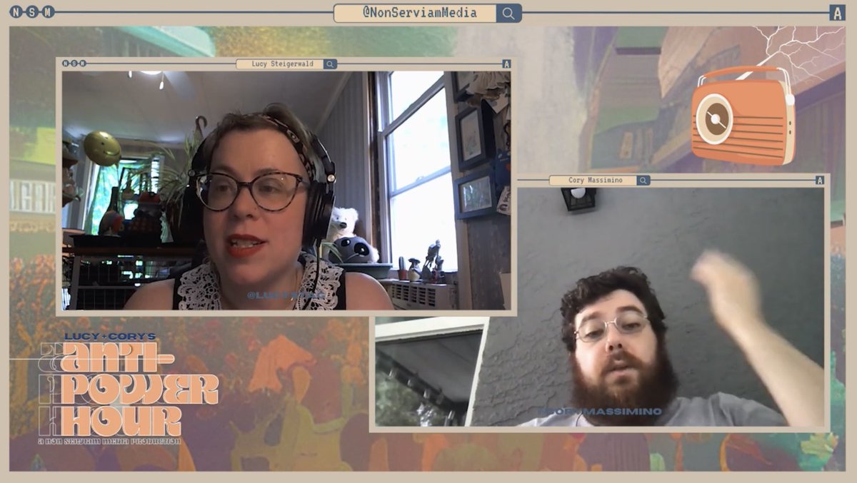 nonserviammedia's tweet photo. Make sure you check out our *newest* episode of Lucy & Cory’s #AntiPowerHour! 📻
🔗 https://t.co/8R8Xz2UY8n
@LucyStag @corymassimino #nonserviammedia #anarchism #libertarian #left https://t.co/bNS3Wr2R8a