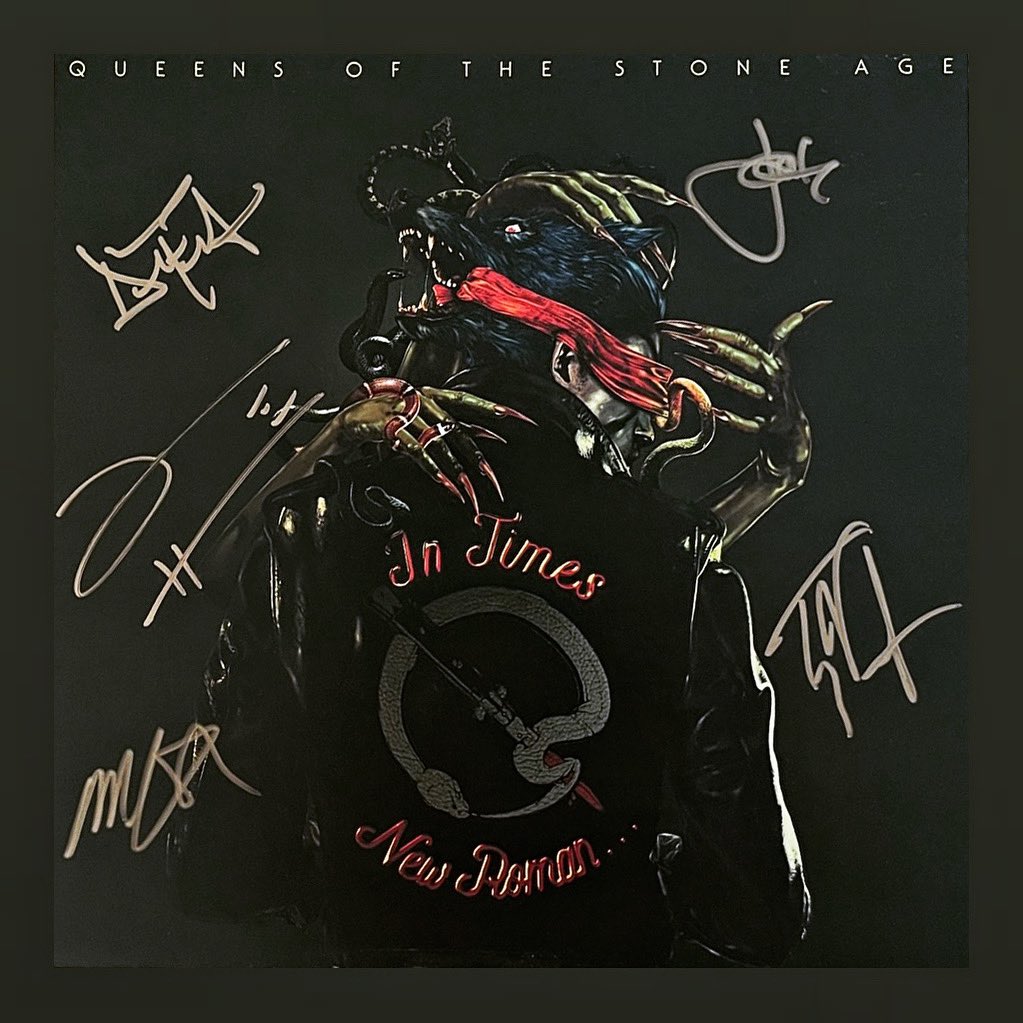 WIN Right then. Fancy getting your mitts on this signed, repeat SIGNED, @qotsa print in celebration of ‘In Times New Roman’? Thought so. TO ENTER: Retweet this post and comment your Feel Good Hit Of The Summer 👇 Competition closes midnight on Sunday 18th June 2023.