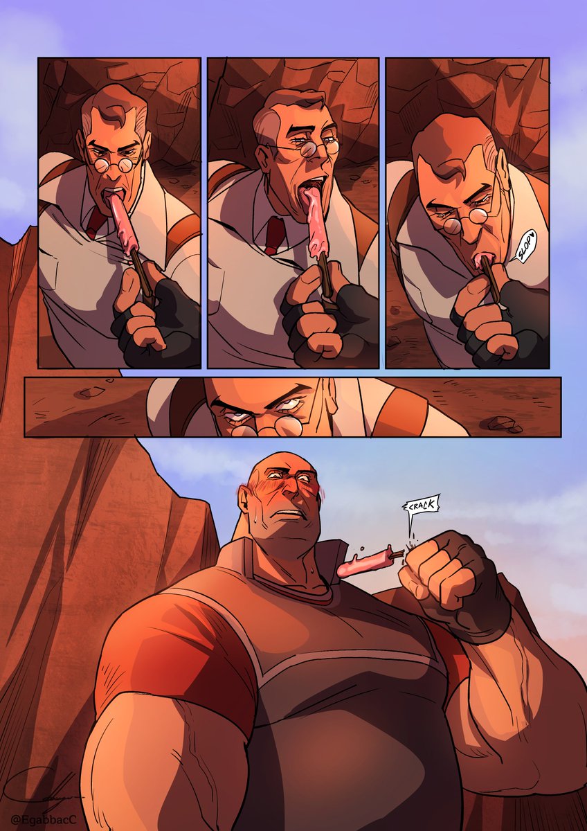 EgabbacC's tweet photo. HeavyMedic comic | milk strawberry popsicle

page 4/?? 

#milkstrawberrypopsicle_comic https://t.co/vSCO6XQSyM