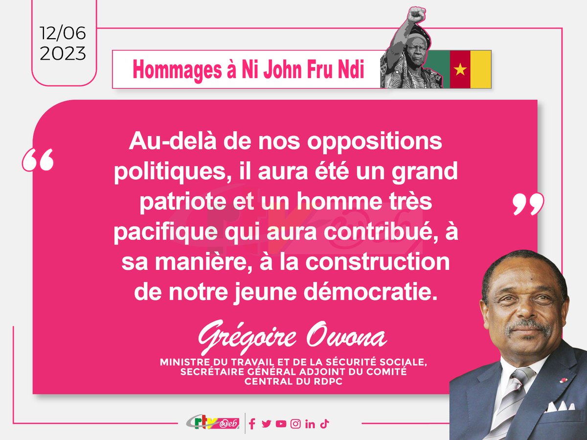 CRTV_web's tweet photo. #RIPChairman
La série d’hommages. https://t.co/XMEo0syD5y