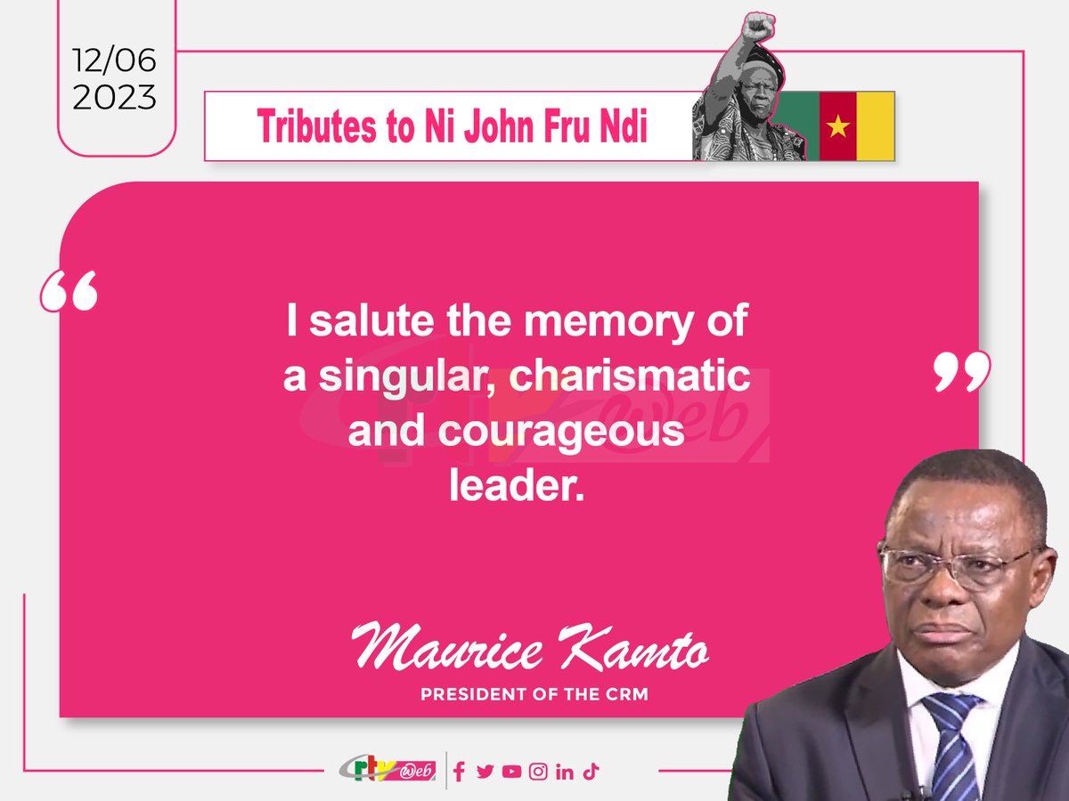 CRTV_web's tweet photo. #RIPChairman
La série d’hommages. https://t.co/BgGO8ijIbA