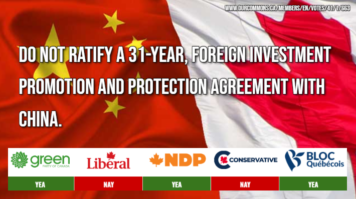 @TorontoStar Liberals and Conservatives love redbaiting about China as much as they like ratifying 31-year trade deals with China.