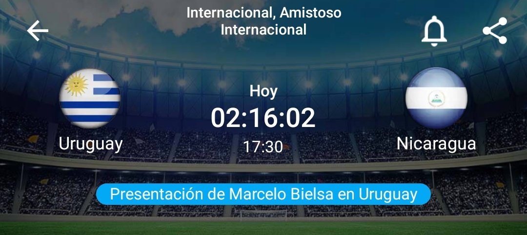 Pick of the day.
#Uruguay vs #Nicaraqgua  
#MarceloBielsa 

goles > +1.5
Ambos equipos anotan > si

+140