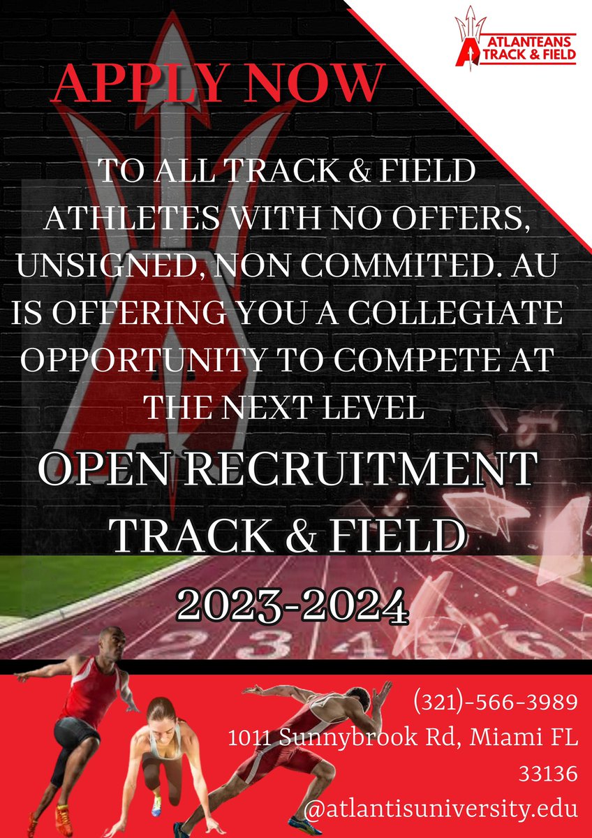 Atlantis University Track & Field 🔱 tweet media