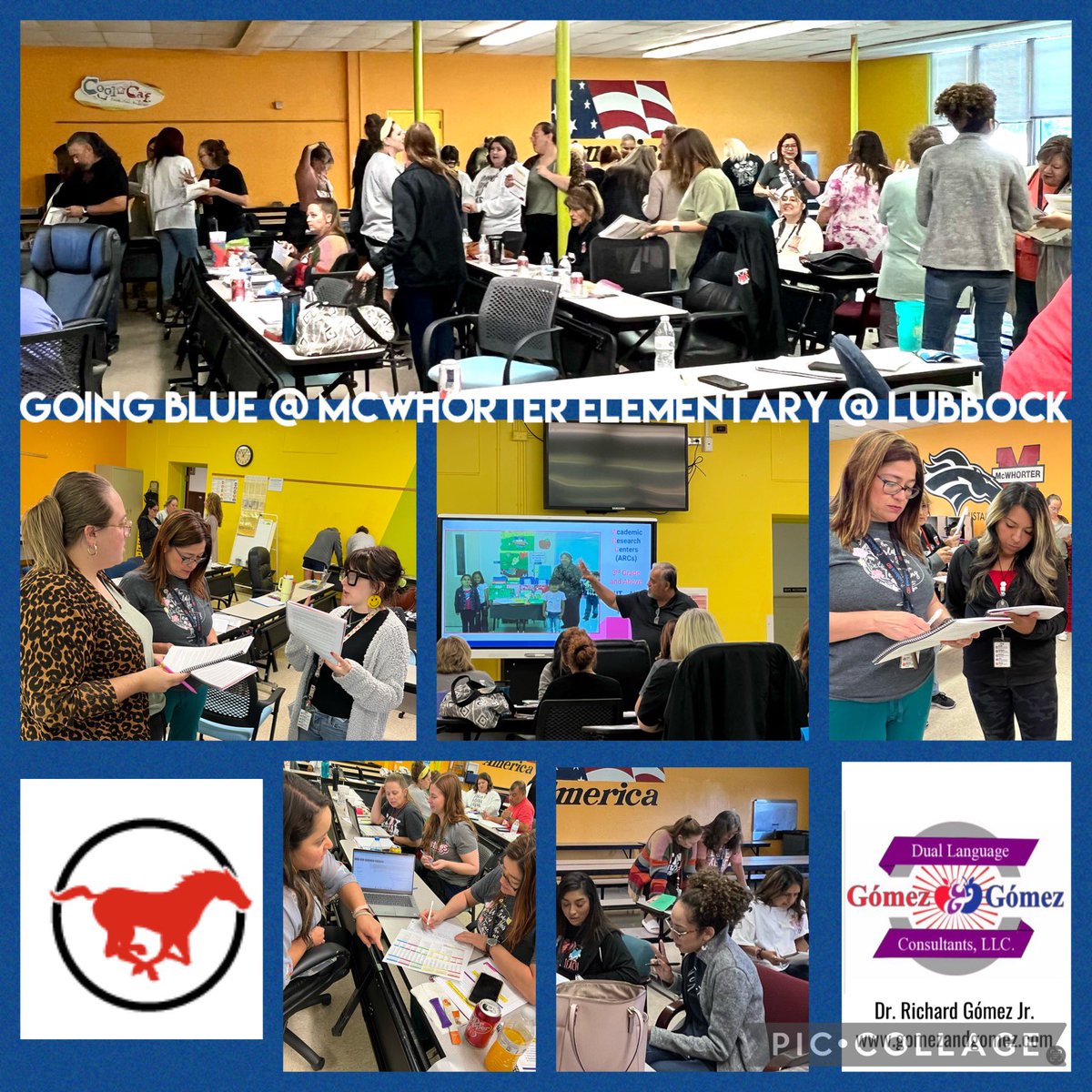 Incredible Day 2 of “Going Blue” training @ McWhorter Elementary @ Lubbock. We look forward to visiting your classrooms in the fall. For now, enjoy your SUMMER!!