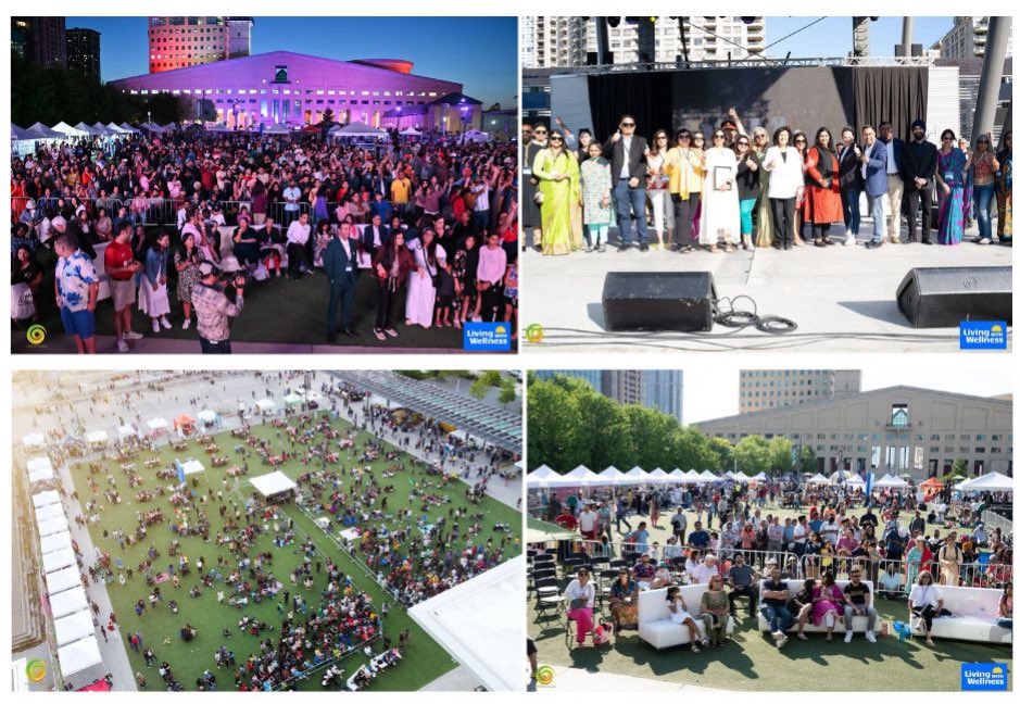 IndiainToronto's tweet photo. Glimpses of Living with Wellness Festival organized to spread the message of #wellness through Yoga, Arts &amp; Culture by @VServeCanada .
The event received over 25000 visitors at Celebration Square #Mississauga https://t.co/0Krwbvur2b