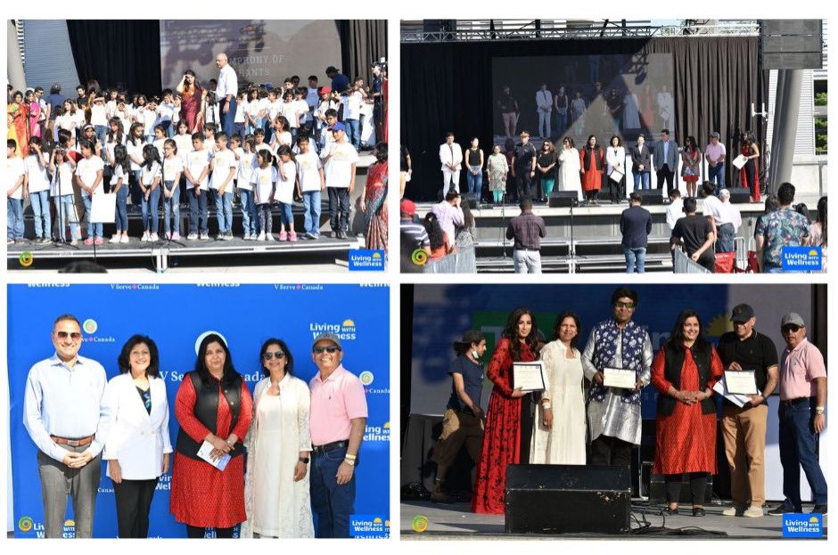 IndiainToronto's tweet photo. Glimpses of Living with Wellness Festival organized to spread the message of #wellness through Yoga, Arts &amp; Culture by @VServeCanada .
The event received over 25000 visitors at Celebration Square #Mississauga https://t.co/0Krwbvur2b