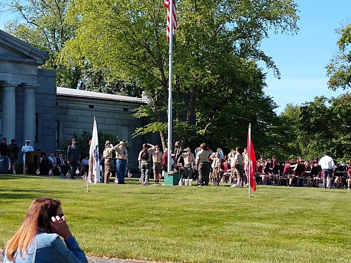 A #FlagDay flashback to #MemorialDay2023 
Scouting continues to deliver a great program.