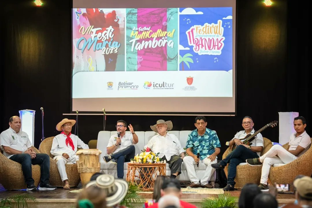 icultur_Bolivar's tweet photo. #ResuenanLosFestivales - Así se vivió el lanzamiento de #FestiMaría, #FestiTambora y #FestiBanda 2023, en @UnibacBolivar, a través de un conversatorio lleno de música, anécdotas y recorridos por nuestra cultura bolivarense. 

@ivansanes @vablelscaff @GobDeBolivar https://t.co/YgWBpw0bDW