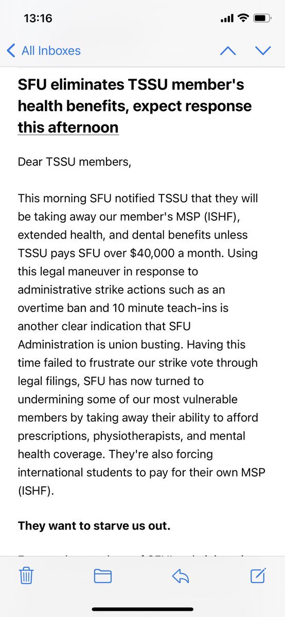 Mahdi Miangoleh (@mahdi_miangoleh) on Twitter photo SFU (<a href="/SFU/">Simon Fraser University</a>) is withholding students’ HEALTH BENEFITS in response to a strike action! This is unbelievable! SFU (<a href="/SFU/">Simon Fraser University</a>) is withholding students’ HEALTH BENEFITS in response to a strike action! This is unbelievable!