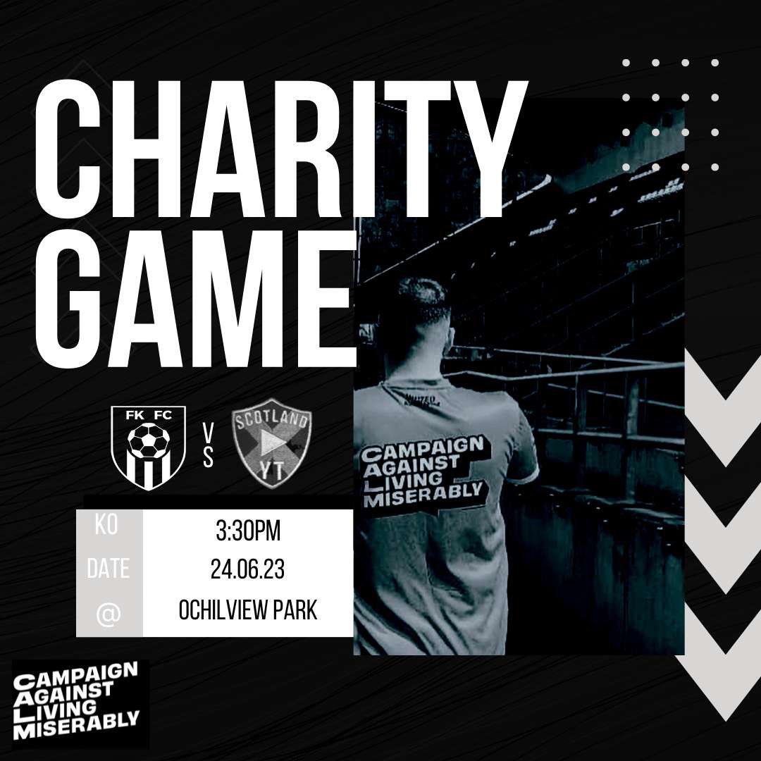 fk_footballclub's tweet photo. 10 days to go until our charity match vs @YtScotland 🤩

The game is being held at @StenhousemuirFC 🏟️ 

All proceeds for @theCALMzone ✅

Over £1500 raised already and still time to donate using the link below 👇 

https://t.co/Zk7YR6AJLt https://t.co/MYQLzFKFp0