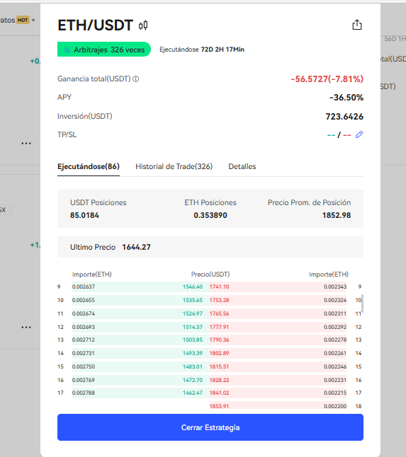 JorgeBingX's tweet photo. El #InfinityGrid que tengo abierto en $ETH se anda llenando las bolsas con todo lo que puede. 💰💰💰

La última compra está en 1,546

¿Llegará a comprar hasta ahí? 🤷‍♂️
¿Volverá a subir para vender? 😂 https://t.co/P8n2EZlOex