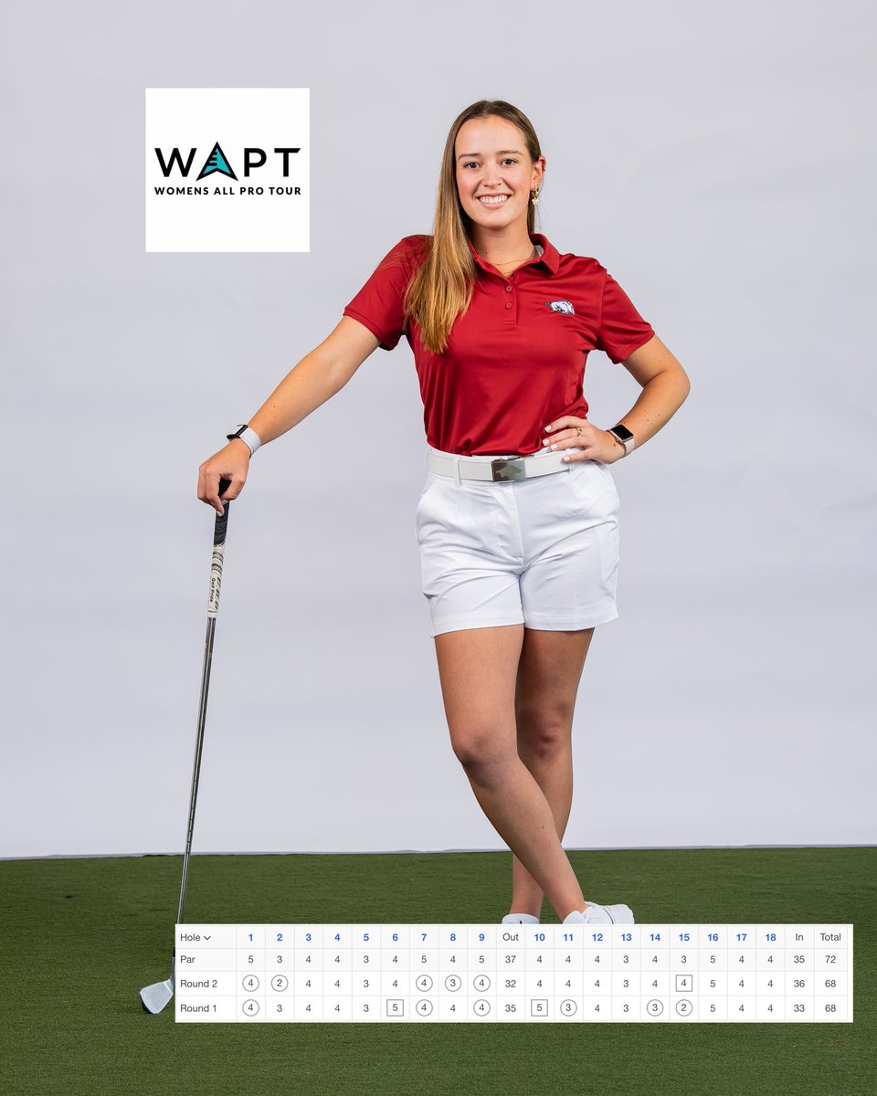 Back-to-back 68s for <a href="/cory_lpz/">Cory Lopez</a> at the Hideout Open 🤭

At -8, she is 2nd among collegiate players, 5th overall among pros

shorturl.at/nortK