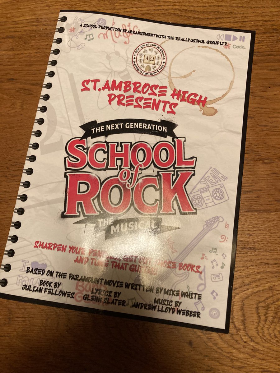 StAmbroseSci's tweet image. What an amazing show! Well done to all the pupils and teachers involved 👏 I don’t know how you’ll top it next year. #LearningInFaithHopeLove #Ambees #SchoolShow  #SchoolofRock