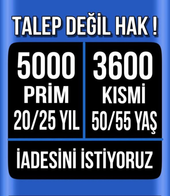 bhrk_80's tweet photo. @RTErdogan #5000veKısmiYasalHaktır Hakkımızın iadesini talep ediyoruz sayın @RTErdogan @drvedatisikhan #5000vekısmiyeçözümşart https://t.co/Gwzwl2gkkA