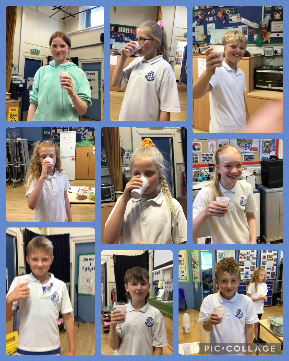 pantpastynog's tweet photo. Bl5 a 6 wedi bod yn creu smwddi’s ffrwythau ddoe fel rhan o wythnos bwyta’n iach!Blasus iawn!Yr 5&amp;6 had a great day yesterday making their own fruit smoothies! Very tasty! 🍓🍌🥝🫐🍇 @CinioT @cyfoeth_enrich @denbschoolmeals @NutritionOrgUK #wythnosbwytaiach #HealthyEatingWeek https://t.co/ZNqOVVdD3d