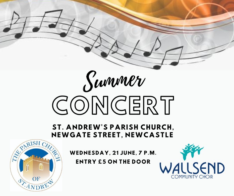WallsendChoir's tweet photo. We’ve been in fine voice at tonight’s rehearsal before we sing at St Andrew’s Parish Church next Wednesday! Tickets £5 on the door, starting at 7 pm. We will be doing a local concert in Wallsend too on 19th July. Info on that soon. Faahlalalaahh 🎼🎼🎼🎼🎼🎼🎼🎼����🎼🎼🎼🎼🎼🎼🎼🎼 https://t.co/1k2MpooLOE