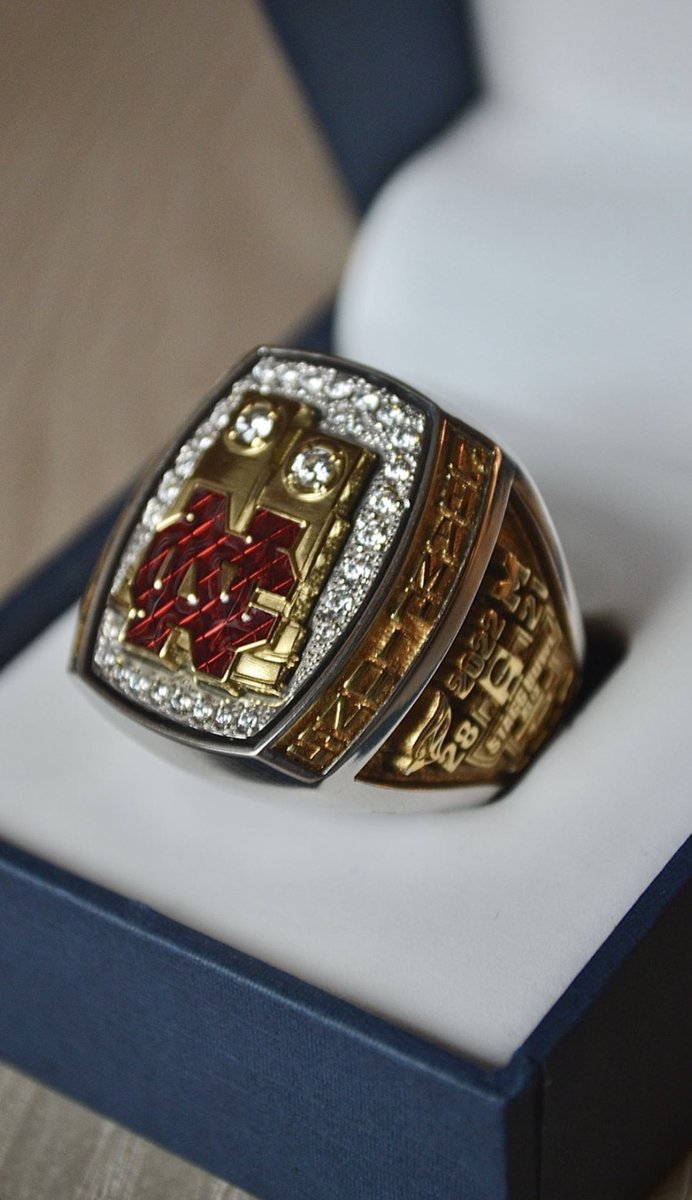 New hardware for <a href="/football_ncc/">NCC Football</a> 💍

The defending D3 National Champions were a perfect 15-0 last year, outscoring opponents by an average of 𝟰𝟱 𝙋𝙊𝙄𝙉𝙏𝙎 𝙋𝙀𝙍 𝙂𝘼𝙈𝙀 🫣

#D3FB | #NorthCentral