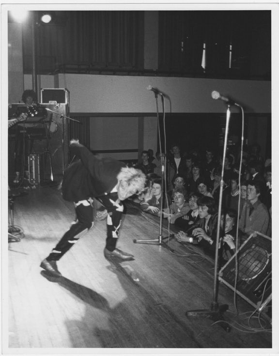 country_mile's tweet photo. @WallyTBM Not many people can say they were “papped” at the first gig they went to on their own, but I was! This was The Tea Set live in 1979 and I’m the one to the right of Nic in the 1st photo and to the left of the mic stand in the 2nd photo by photographer Mick Young! #TheTeaSet https://t.co/sDGa1P1gAY