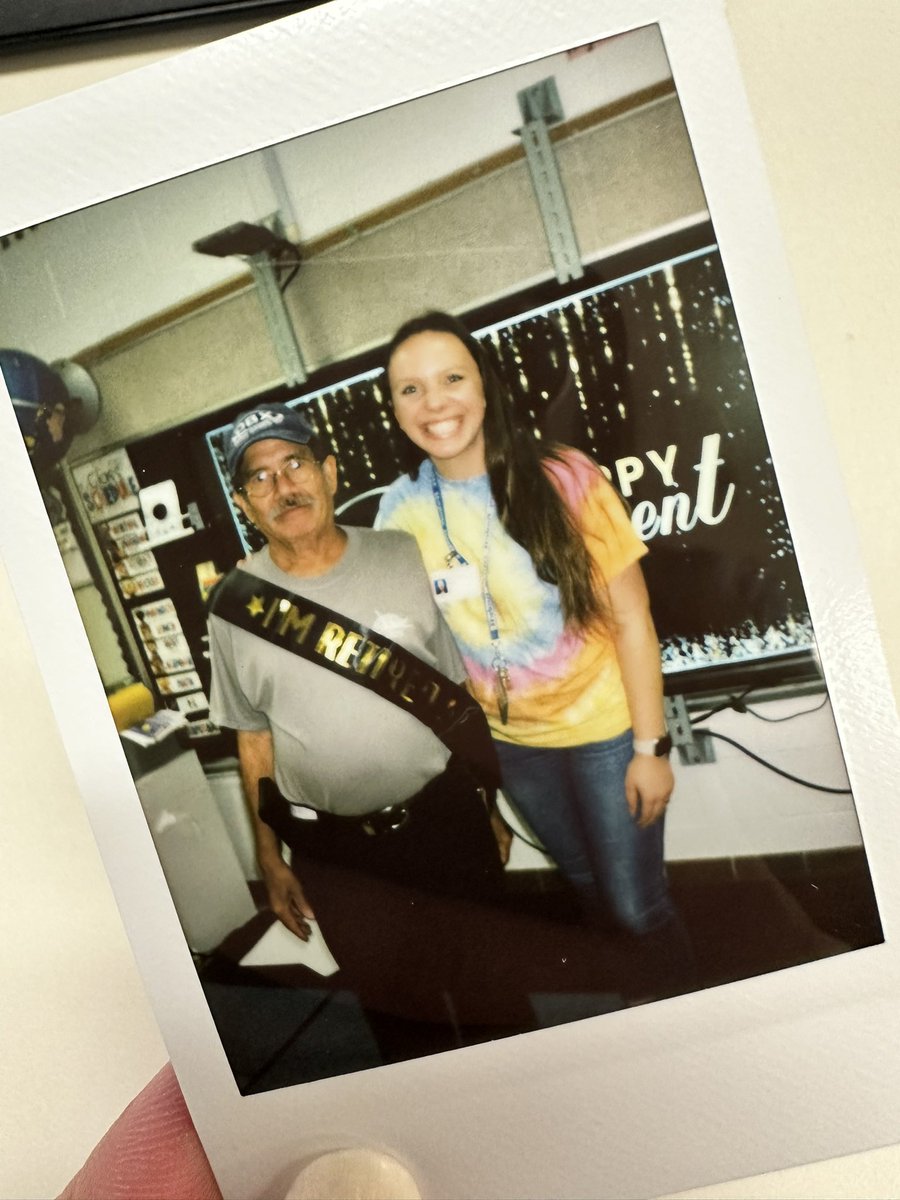 kvanwerk's tweet photo. Celebrating the retirement of the most amazing custodian, Manuel! Always spreading positivity down our hallways and the first to lend a helping hand. I could always count on him for smile and friendly face at the end of the day. We will miss you, Manny! 🧡💙 https://t.co/TFYbQcCiNo