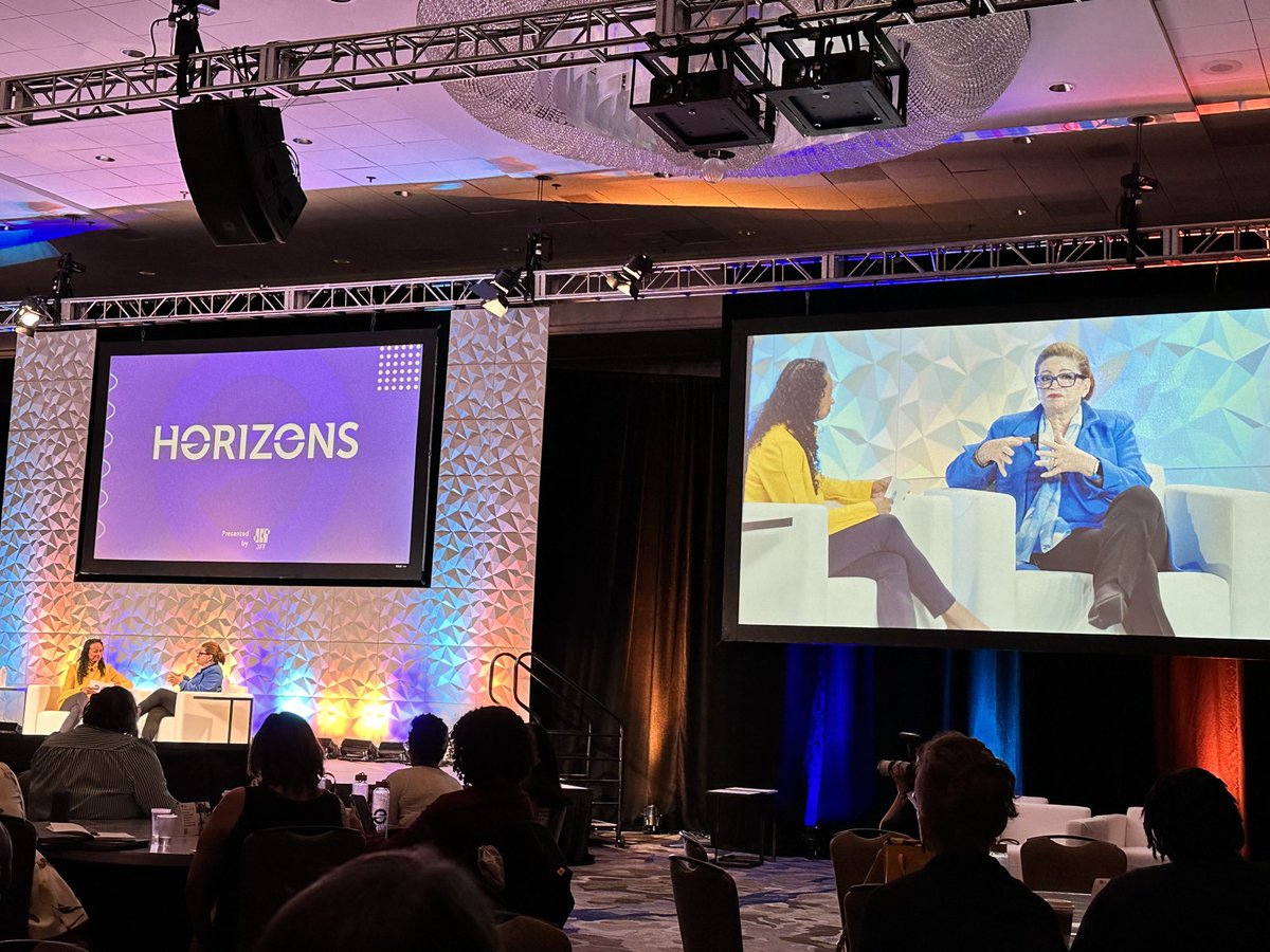 The amazing Valerie Jarrett (Obama Foundation) and Dalila Wilson-Scott (Comcast) talking about their amazing work in the world. #JFFHorizons #Comcast  #ObamaFoundation