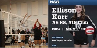 NSR welcomes 2024 Ellison Korr to our NSR family of SELECTED &amp; CHOSEN VOLLEYBALL athletes.  Ellison is a SAVAGE MH/MB/OH on the VB court.  She can take over and dominate matches  This young lady can jump 9'10" Approach!    evo.nsr-inc.com/ellison.korr24