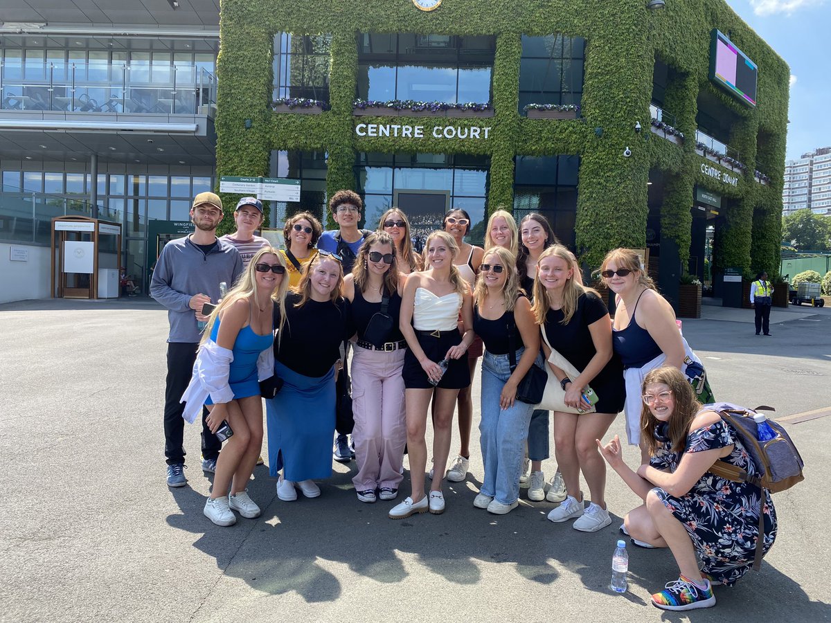 On today’s #monarchymedia2023 agenda - Royals + Media + Tennis <a href="/Wimbledon/">Wimbledon</a>! We got to see them building the Royal box, tour the press room, and learn the history of this iconic championship.