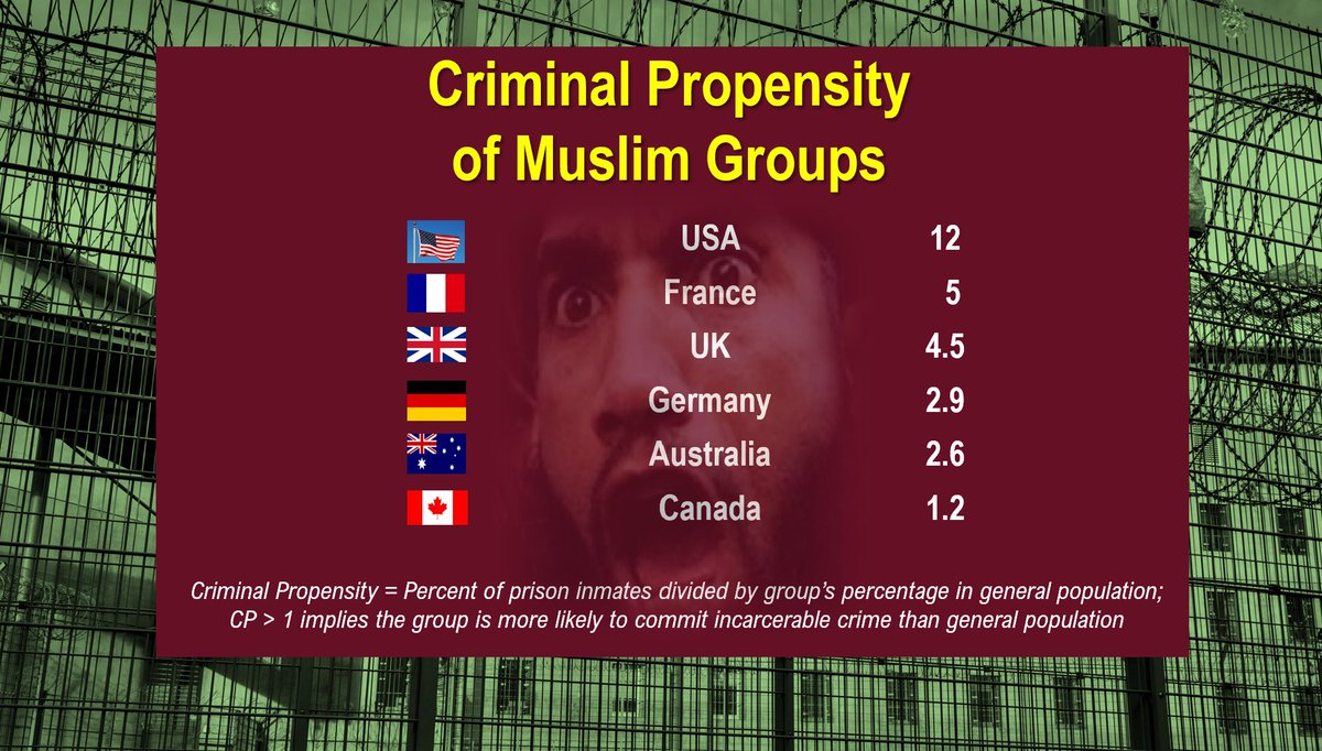 IHindudvesha's tweet image. Why is it that Muslims in the US are 12 times more likely to commit an incarcerable crime than the general population?  Details in our latest article:
hindudvesha.org/why-are-muslim…

@HinduPACT @HinduACT @ByRakeshSimha