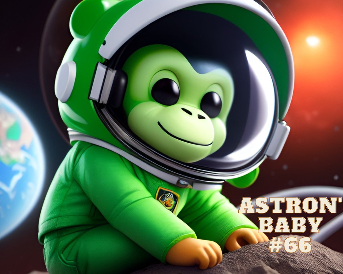 Astron'Baby #66
Visit my collection: 
opensea.io/collection/ast…

#NFT #NFTCommunity #NFTs #NFTProject #NFTartist #nftcollectors #NFTCommmunity #NFTCollection #nftsale #nftsartist #NFTsForSale #nftsale #nftsjungle #nftslauchpad #nftsforlife #nft_advanced01